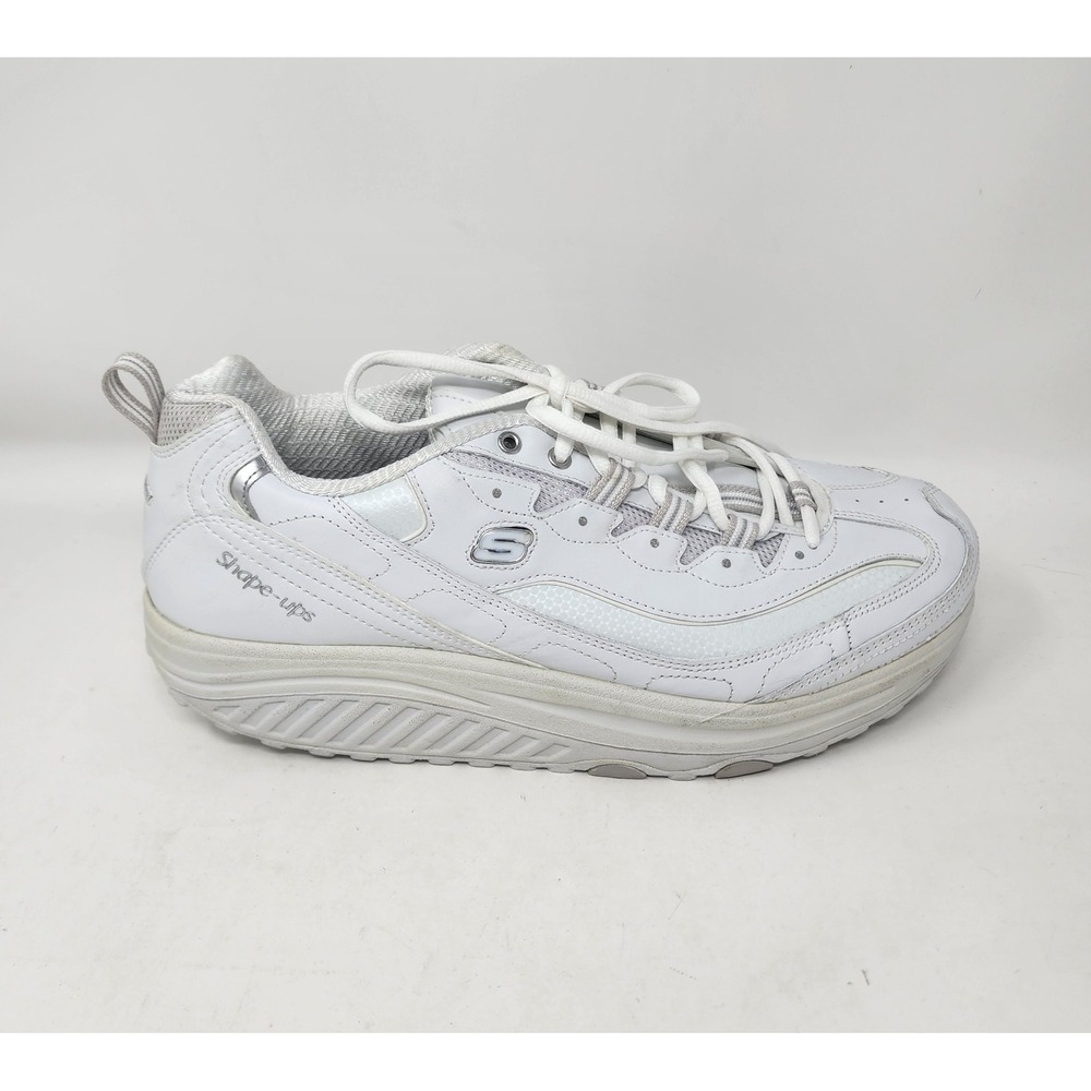 Skechers Shape Ups Metabolize Shoes Women's 11 White Fitness Walking